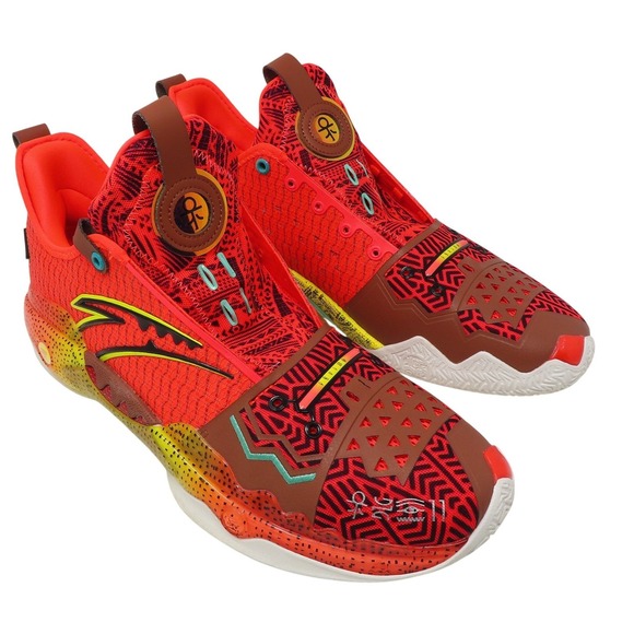Anta Other - ANTA KAI 1 Kyrie Irving Red Graphic Basketball Shoes Mens 15 Rare HTF Loud Bold